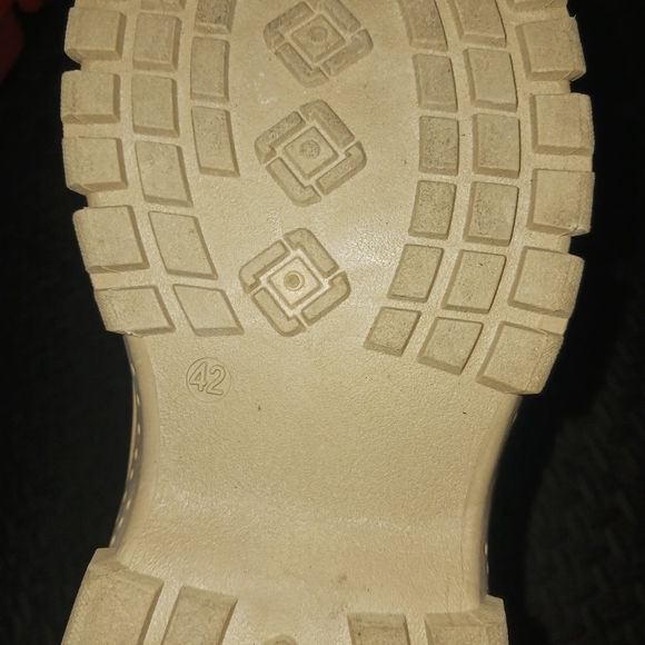 Men Fashion beige lace up Combat boots sneakers - Picture 10 of 10